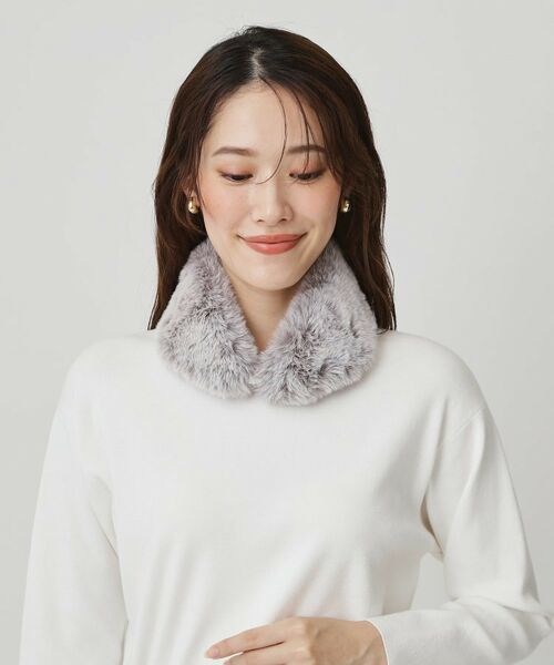COUP DE CHANCE / クードシャンス マフラー・ショール・スヌード・ストール | エコファーミニ／ワンタッチでつけ外し簡単／ふわふわ暖かい | 詳細5