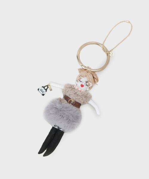 COUP DE CHANCE / クードシャンス キーホルダー・ストラップ | マダム・ルル／ファー付きおしゃれマダムチャーム | 詳細1