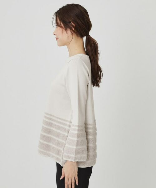 COUP DE CHANCE / クードシャンス ニット・セーター | 【手洗い可／長め丈】ラメフェザーデザインのニットトップス | 詳細22