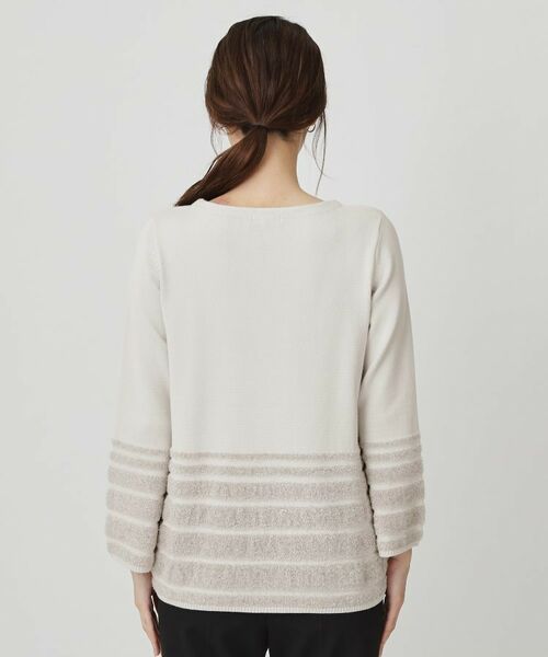 COUP DE CHANCE / クードシャンス ニット・セーター | 【手洗い可／長め丈】ラメフェザーデザインのニットトップス | 詳細23