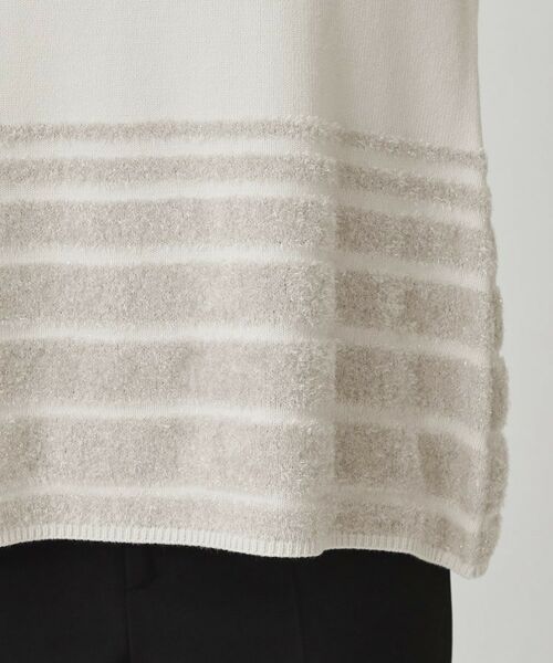 COUP DE CHANCE / クードシャンス ニット・セーター | 【手洗い可／長め丈】ラメフェザーデザインのニットトップス | 詳細26
