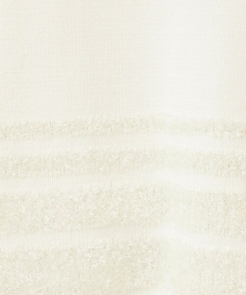 COUP DE CHANCE / クードシャンス ニット・セーター | 【手洗い可／長め丈】ラメフェザーデザインのニットトップス | 詳細4