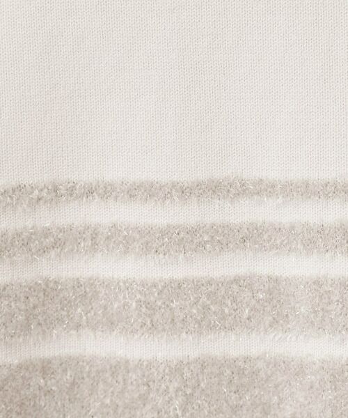 COUP DE CHANCE / クードシャンス ニット・セーター | 【手洗い可／長め丈】ラメフェザーデザインのニットトップス | 詳細8