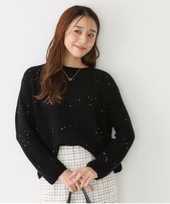 COUP DE CHANCE / クードシャンス ニット・セーター | 【手洗い可】スパンコール付ニットトップス