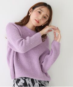 COUP DE CHANCE / クードシャンス ニット・セーター | 【手洗い可】スパンコール付ニットトップス