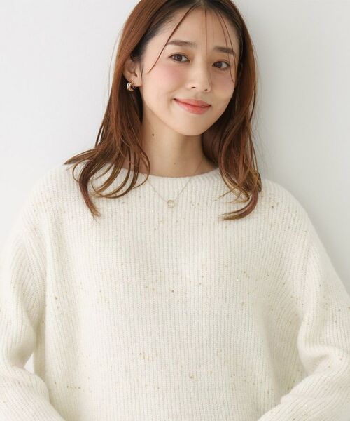 COUP DE CHANCE / クードシャンス ニット・セーター | 【手洗い可】スパンコール付ニットトップス | 詳細1