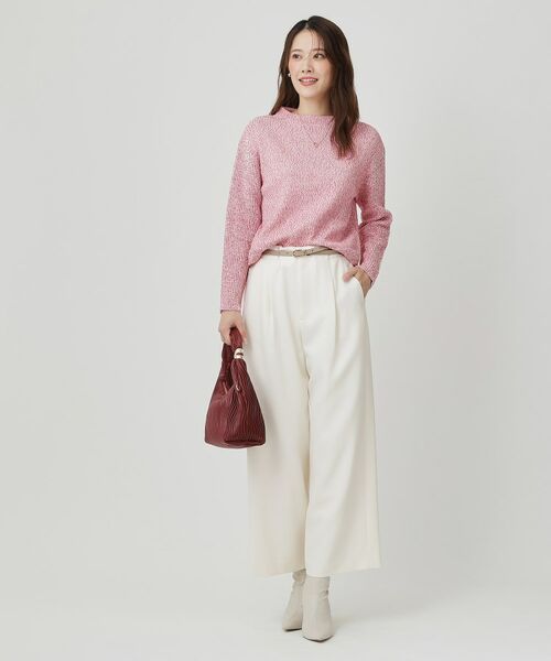 COUP DE CHANCE / クードシャンス ニット・セーター | 【手洗い可／日本製／短め丈】編地変化のニットトップス | 詳細10