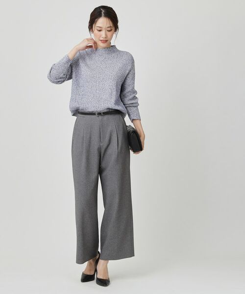 COUP DE CHANCE / クードシャンス ニット・セーター | 【手洗い可／日本製／短め丈】編地変化のニットトップス | 詳細15