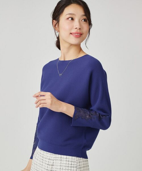COUP DE CHANCE / クードシャンス ニット・セーター | 【手洗い可】オーガンジー刺しゅうニットトップス | 詳細17