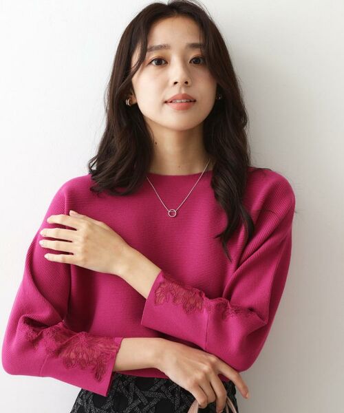 COUP DE CHANCE / クードシャンス ニット・セーター | 【手洗い可】オーガンジー刺しゅうニットトップス | 詳細25