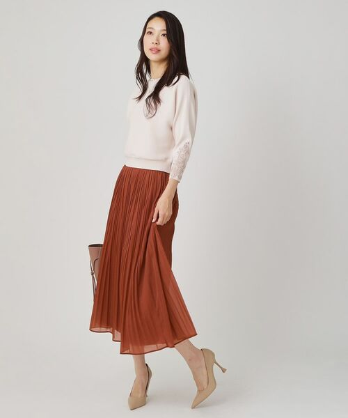 COUP DE CHANCE / クードシャンス ニット・セーター | 【手洗い可】オーガンジー刺しゅうニットトップス | 詳細3