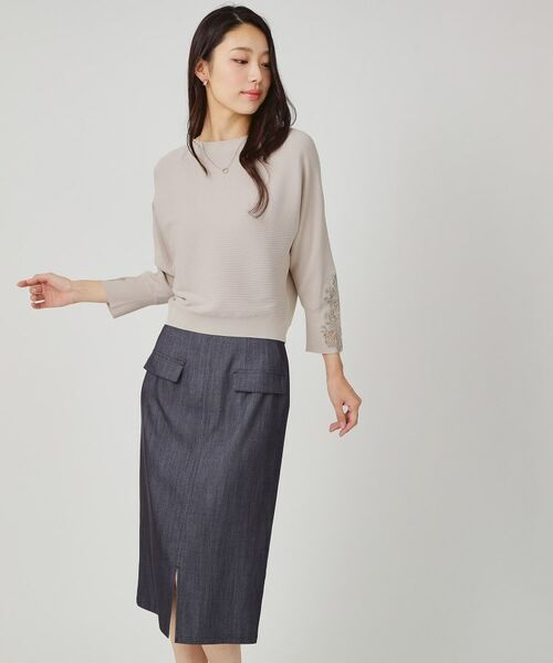 COUP DE CHANCE / クードシャンス ニット・セーター | 【手洗い可】オーガンジー刺しゅうニットトップス | 詳細6