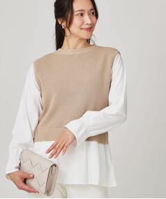 COUP DE CHANCE / クードシャンス ニット・セーター | 【手洗い可】重ね着風ニットトップス