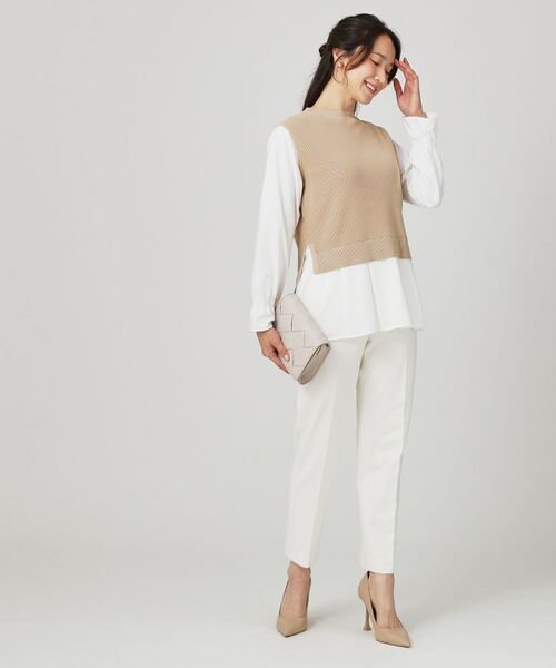 COUP DE CHANCE / クードシャンス ニット・セーター | 【手洗い可】重ね着風ニットトップス | 詳細10