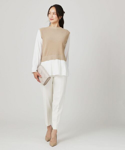 COUP DE CHANCE / クードシャンス ニット・セーター | 【手洗い可】重ね着風ニットトップス | 詳細11