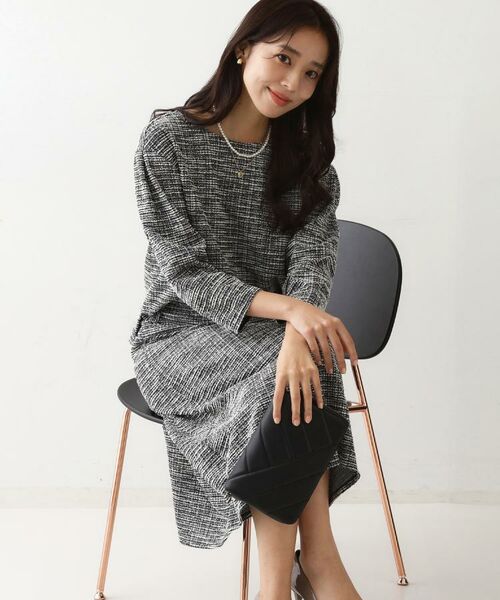 COUP DE CHANCE / クードシャンス カットソー | 【手洗い可／日本製／ジャージ素材／セットアップ可】ラメ意匠素材トップス | 詳細13