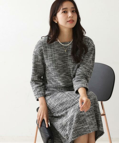 COUP DE CHANCE / クードシャンス カットソー | 【手洗い可／日本製／ジャージ素材／セットアップ可】ラメ意匠素材トップス | 詳細14