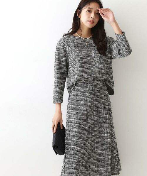 COUP DE CHANCE / クードシャンス カットソー | 【手洗い可／日本製／ジャージ素材／セットアップ可】ラメ意匠素材トップス | 詳細15