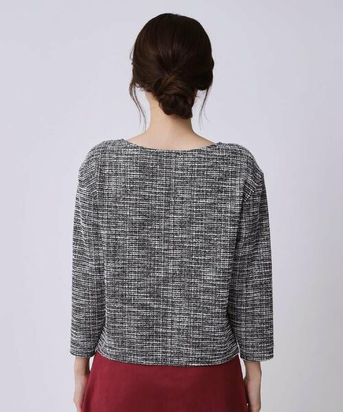 COUP DE CHANCE / クードシャンス カットソー | 【手洗い可／日本製／ジャージ素材／セットアップ可】ラメ意匠素材トップス | 詳細19