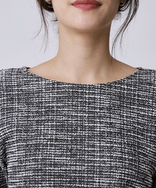 COUP DE CHANCE / クードシャンス カットソー | 【手洗い可／日本製／ジャージ素材／セットアップ可】ラメ意匠素材トップス | 詳細20