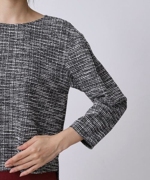 COUP DE CHANCE / クードシャンス カットソー | 【手洗い可／日本製／ジャージ素材／セットアップ可】ラメ意匠素材トップス | 詳細21