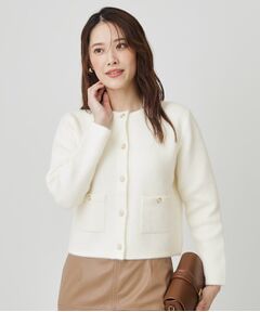 COUP DE CHANCE / クードシャンス カーディガン・ボレロ | 【手洗い可】ジャケット風カーディガン