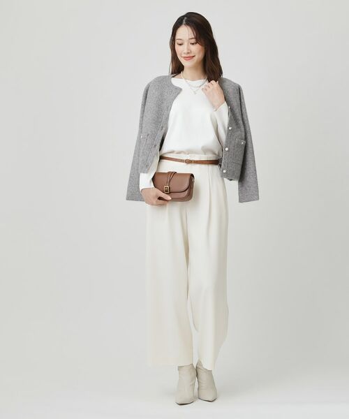COUP DE CHANCE / クードシャンス カーディガン・ボレロ | 【手洗い可】ジャケット風カーディガン | 詳細6