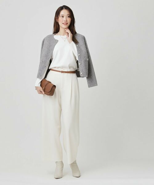 COUP DE CHANCE / クードシャンス カーディガン・ボレロ | 【手洗い可】ジャケット風カーディガン | 詳細7