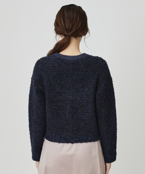COUP DE CHANCE / クードシャンス カーディガン・ボレロ | 【手洗い可】ラメフェザーのニットカーディガン | 詳細15