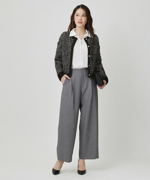 COUP DE CHANCE / クードシャンス カーディガン・ボレロ | 【手洗い可】ラメフェザーのニットカーディガン | 詳細7