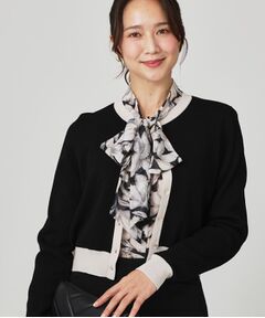 COUP DE CHANCE / クードシャンス カーディガン・ボレロ | 【手洗い可】幾何柄風ジャカードカーディガン