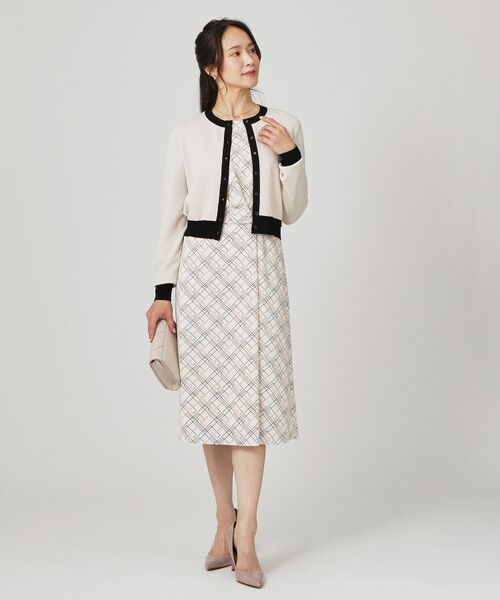 COUP DE CHANCE / クードシャンス カーディガン・ボレロ | 【手洗い可】幾何柄風ジャカードカーディガン | 詳細10