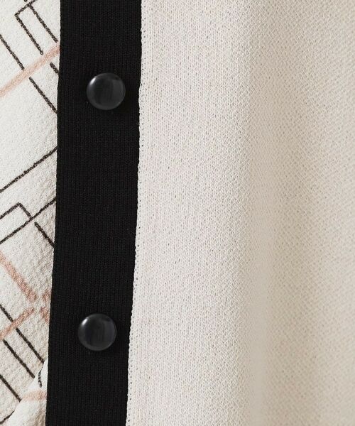 COUP DE CHANCE / クードシャンス カーディガン・ボレロ | 【手洗い可】幾何柄風ジャカードカーディガン | 詳細11