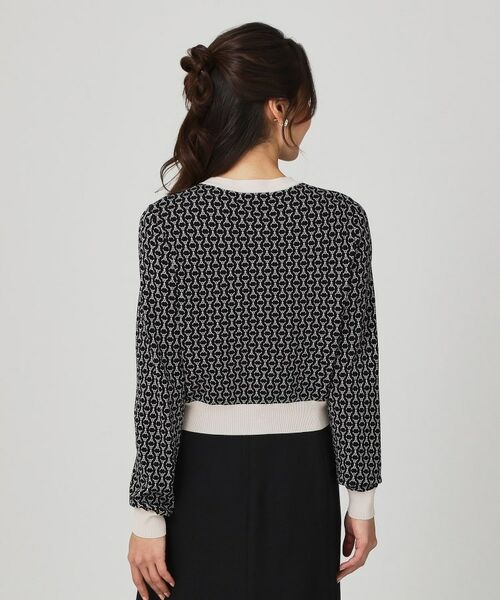 COUP DE CHANCE / クードシャンス カーディガン・ボレロ | 【手洗い可】幾何柄風ジャカードカーディガン | 詳細14