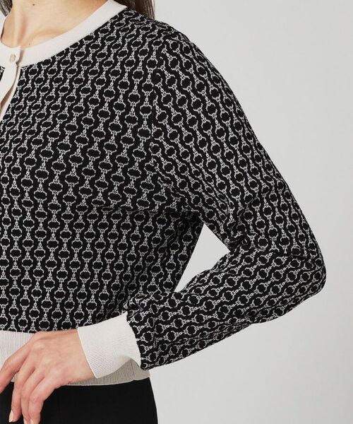COUP DE CHANCE / クードシャンス カーディガン・ボレロ | 【手洗い可】幾何柄風ジャカードカーディガン | 詳細16