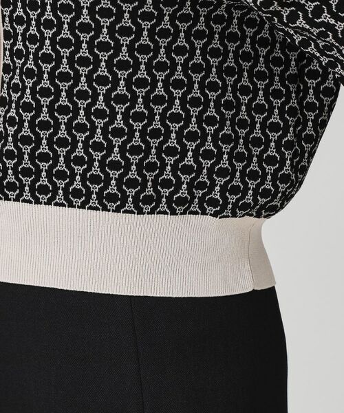COUP DE CHANCE / クードシャンス カーディガン・ボレロ | 【手洗い可】幾何柄風ジャカードカーディガン | 詳細17