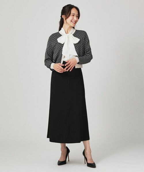 COUP DE CHANCE / クードシャンス カーディガン・ボレロ | 【手洗い可】幾何柄風ジャカードカーディガン | 詳細3