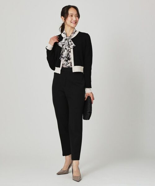 COUP DE CHANCE / クードシャンス カーディガン・ボレロ | 【手洗い可】幾何柄風ジャカードカーディガン | 詳細7