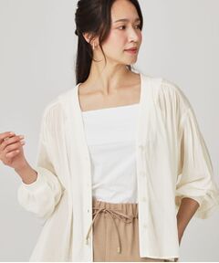 COUP DE CHANCE / クードシャンス カーディガン・ボレロ | 【手洗い可】エアリーなシャツ風カーディガン