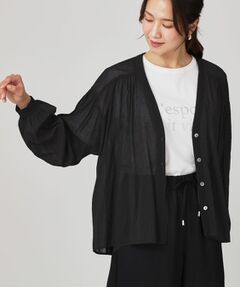 COUP DE CHANCE / クードシャンス カーディガン・ボレロ | 【手洗い可】エアリーなシャツ風カーディガン