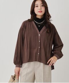 COUP DE CHANCE / クードシャンス カーディガン・ボレロ | 【手洗い可】エアリーなシャツ風カーディガン