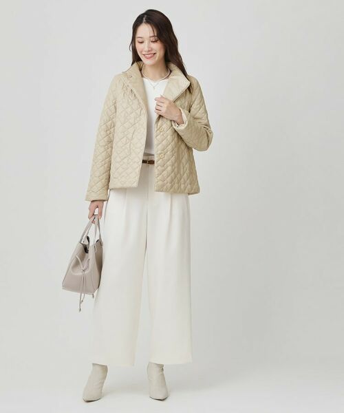 COUP DE CHANCE / クードシャンス ノーカラージャケット | 【軽い着心地】中綿キルトジャケット | 詳細2