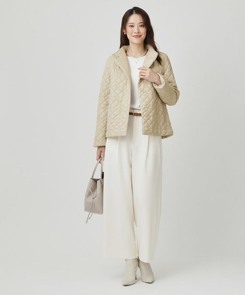 COUP DE CHANCE / クードシャンス ノーカラージャケット | 【軽い着心地】中綿キルトジャケット | 詳細3