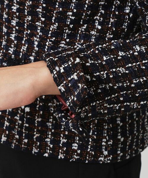 COUP DE CHANCE / クードシャンス ノーカラージャケット | 【日本製／セットアップ可】ファンシーツィードのショート丈ジャケット | 詳細13