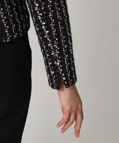 COUP DE CHANCE / クードシャンス ノーカラージャケット | 【日本製／セットアップ可】ファンシーツィードのショート丈ジャケット | 詳細14