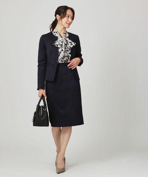 COUP DE CHANCE / クードシャンス ノーカラージャケット | 【手洗い可/日本製】スェード調ノーカラージャケット | 詳細10