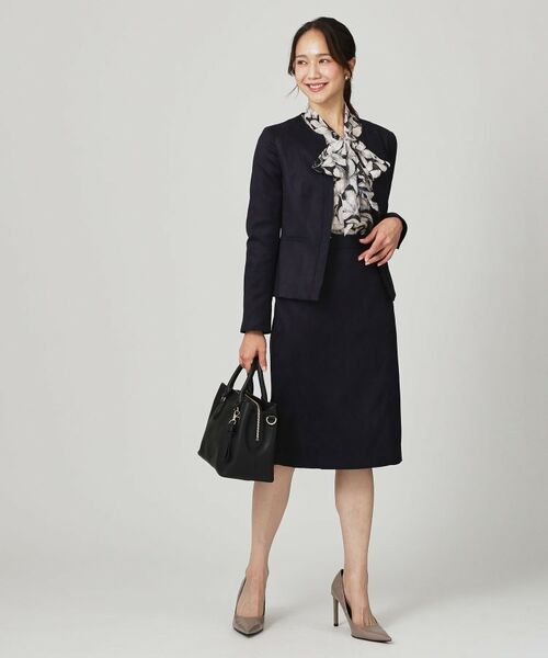 COUP DE CHANCE / クードシャンス ノーカラージャケット | 【手洗い可/日本製】スェード調ノーカラージャケット | 詳細11