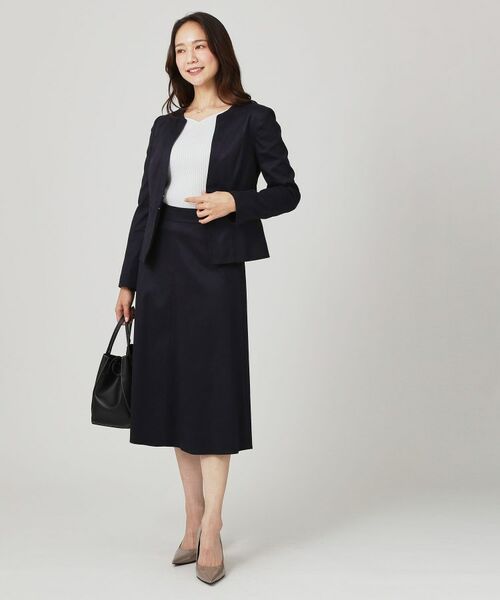 COUP DE CHANCE / クードシャンス ノーカラージャケット | 【手洗い可/日本製】スェード調ノーカラージャケット | 詳細15