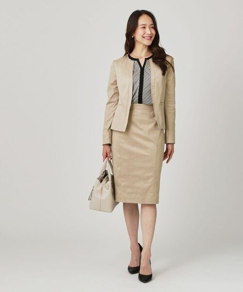 COUP DE CHANCE / クードシャンス ノーカラージャケット | 【手洗い可/日本製】スェード調ノーカラージャケット | 詳細18