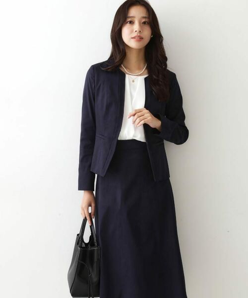 COUP DE CHANCE / クードシャンス ノーカラージャケット | 【手洗い可/日本製】スェード調ノーカラージャケット | 詳細21